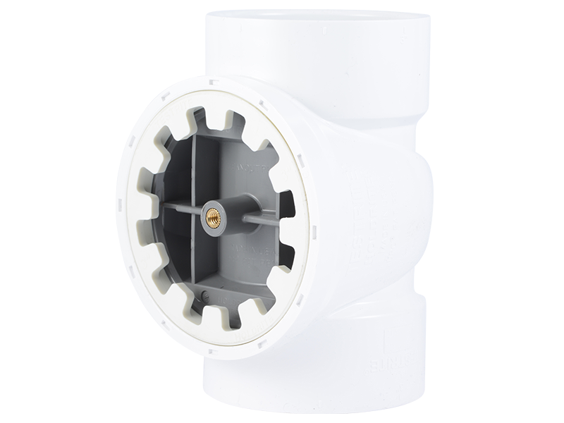 PVC Test Cleanout Tee - Brass Plug - DWV Plumbing | HoldRite