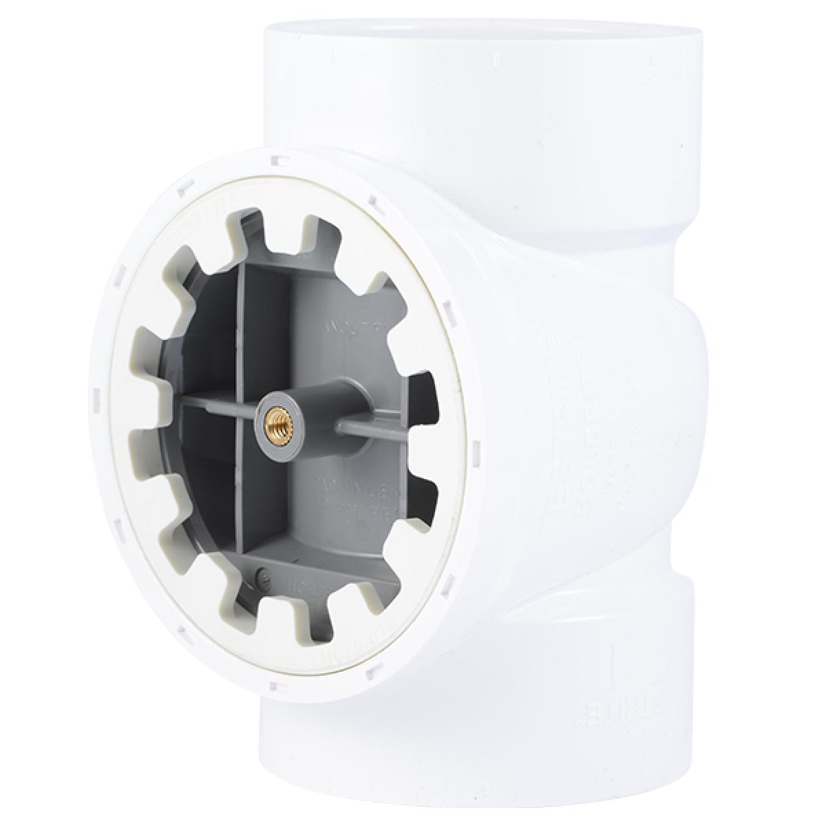 PVC Test Cleanout Tee - Brass Plug - DWV Plumbing | HoldRite