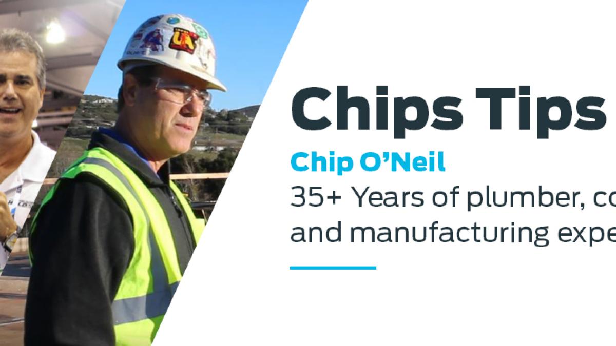Chip’s Tips blog series providing expert advice for contractors and specifier