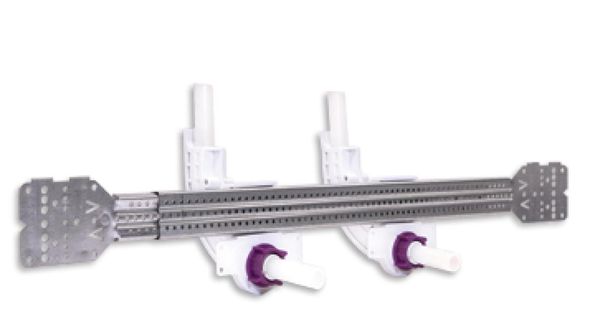 ProGuard pipe support solution used to secure and protect PEX tubing during installation