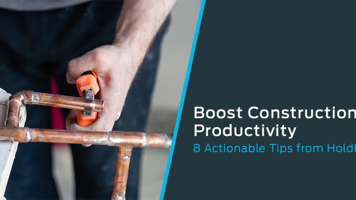 Improving construction productivity through streamlined jobsite workflows and collaboration