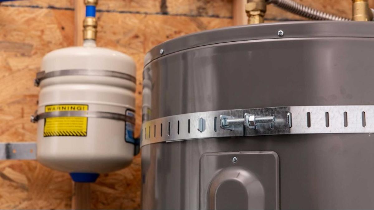 water heater support