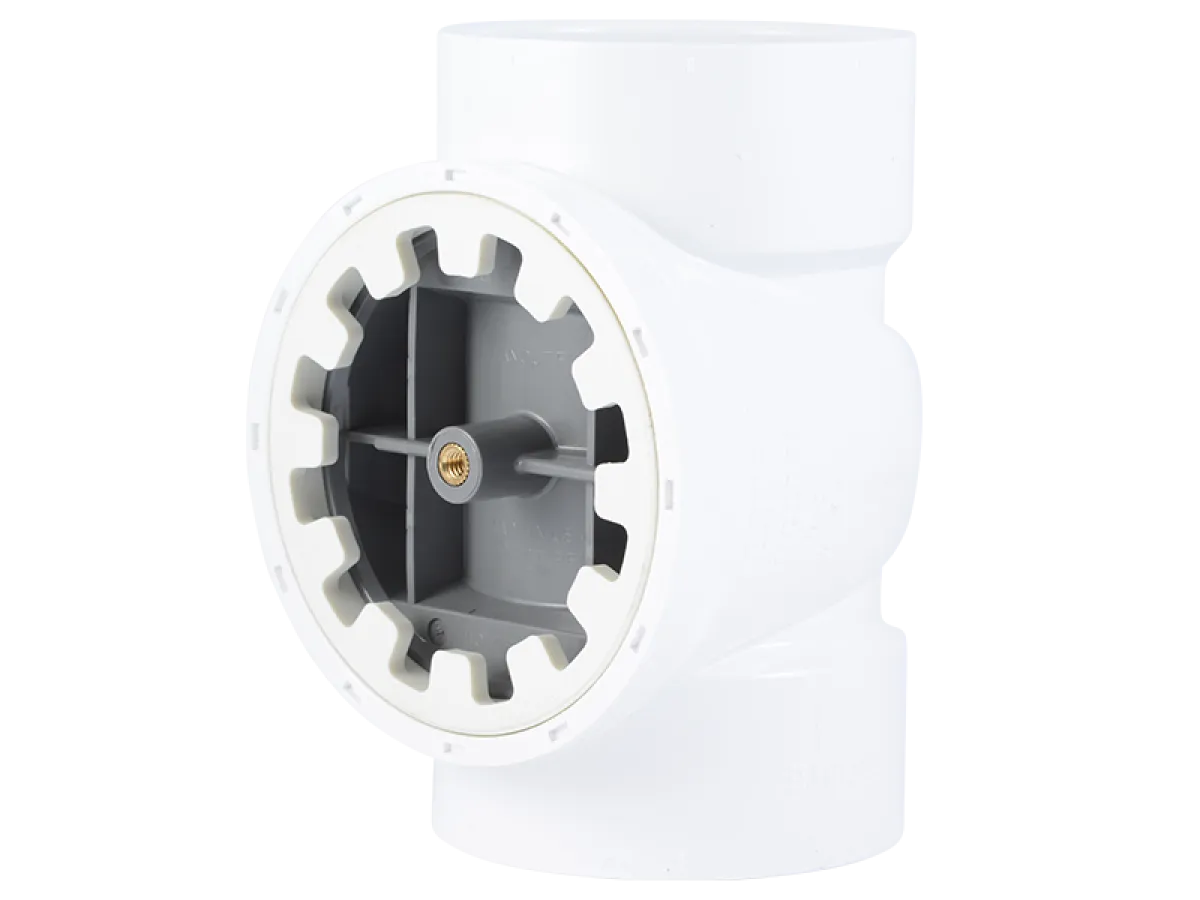PVC Test Cleanout Tee - Brass Plug - DWV Plumbing | HoldRite