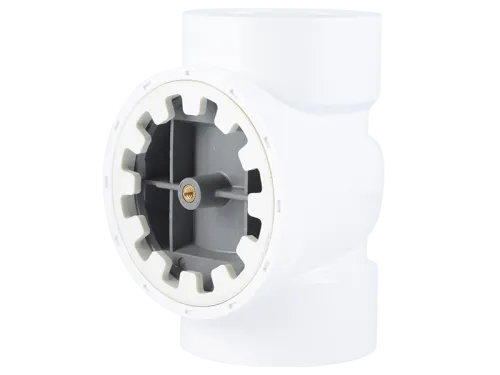 TestRite PVC DWV Test/Cleanout Tee with Brass Insert Plug 3 in.