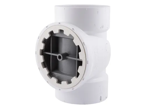 TestRite PVC DWV Test/Cleanout Tee with Plug 4 in.