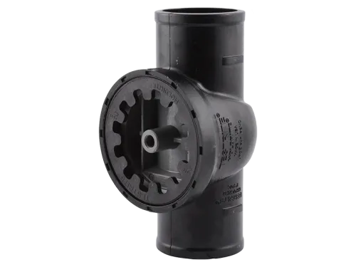 TestRite No-Hub DWV Test/Cleanout Tee with Plug 2 in.