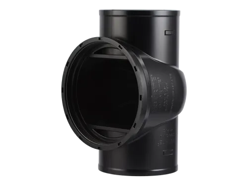 TestRite No-Hub DWV Test/Cleanout Tee 4 in.