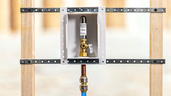 HoldRite pre-assembled ice maker outlet box for rough-in plumbing installations