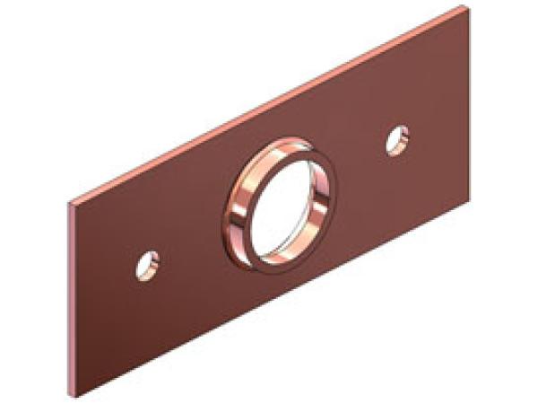 Copper Single Hole Flat Bracket 