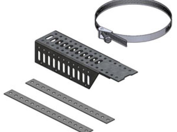 Galvanized Pipe-on-pipe Bracket Kit 