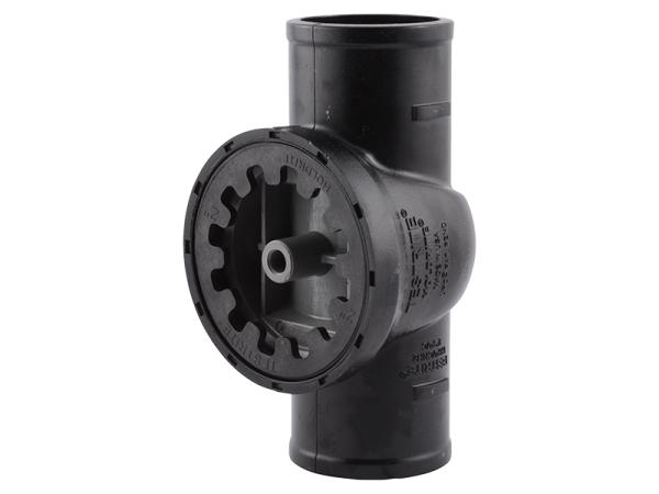 TestRite No-Hub DWV Test/Cleanout Tee with Plug 2 in.