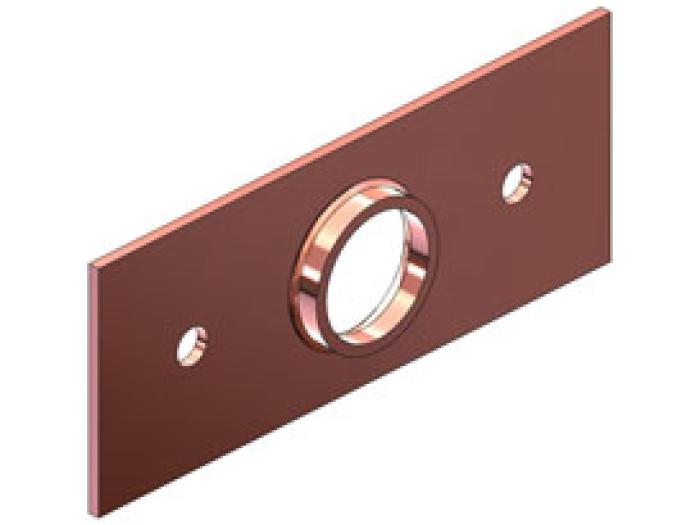 Copper Single Hole Flat Bracket 