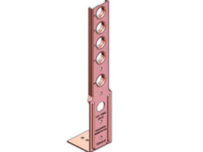109 Series Copper-bonded L Bracket for Toilet  - SKU: 109-A-9