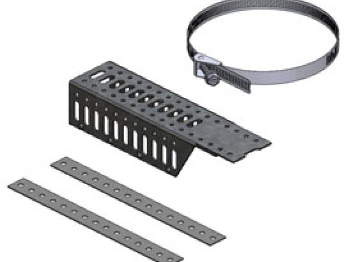 Galvanized Pipe-on-pipe Bracket Kit 