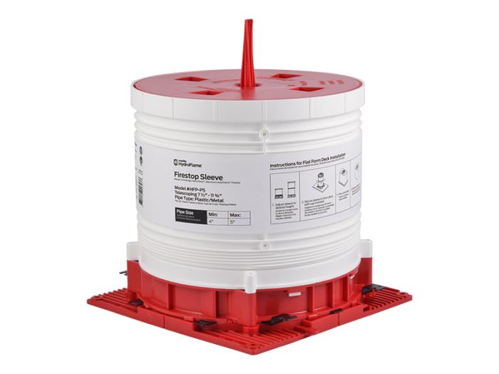 HydroFlame™ Pro Through-Slab Telescoping Firestop Sleeves 4-5 in.