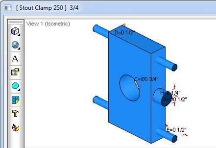 Stout Bracket BIM image showing engineered plumbing support design