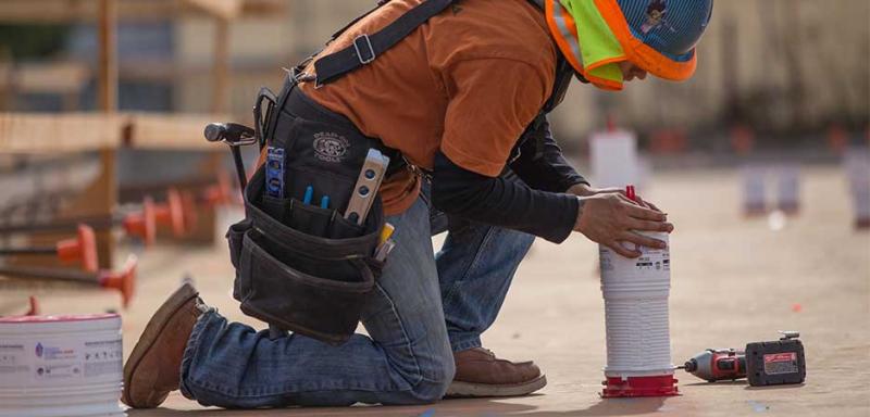 HoldRite firestop sleeve installation