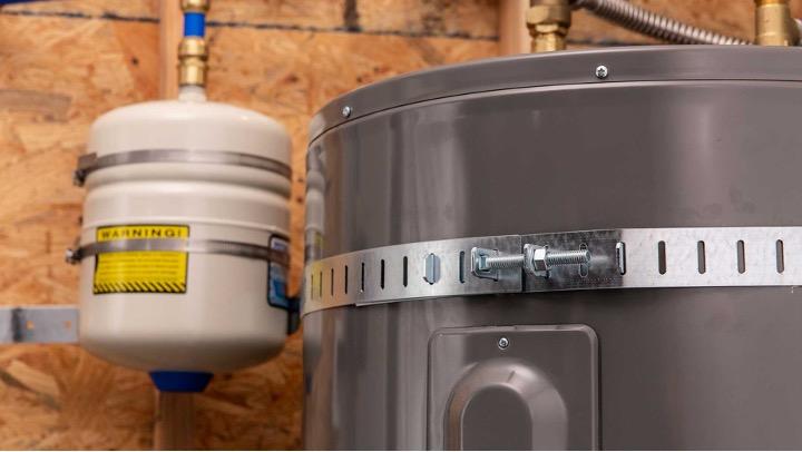 water heater support