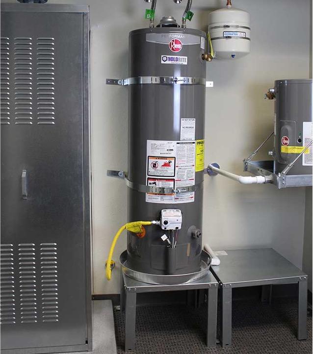 water heater support